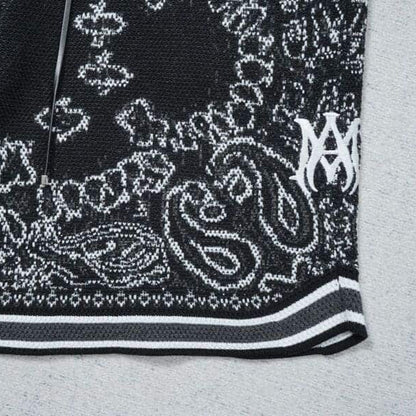 Amiri Bandana Crochet Basketball Shorts
