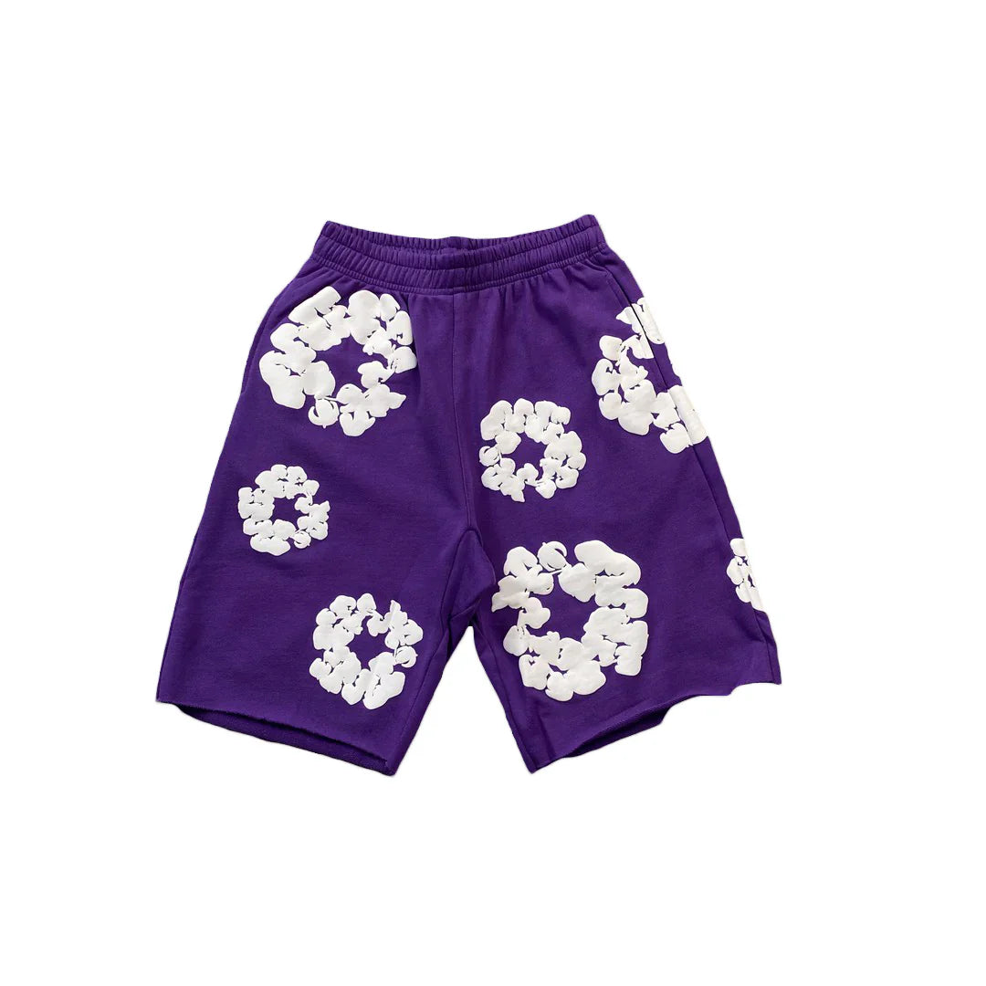 Short en jean déchiré The Cotton Wreath Violet