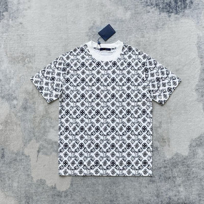 Camiseta Louis Vuitton Monogram White Deep Black - HYPER LIST