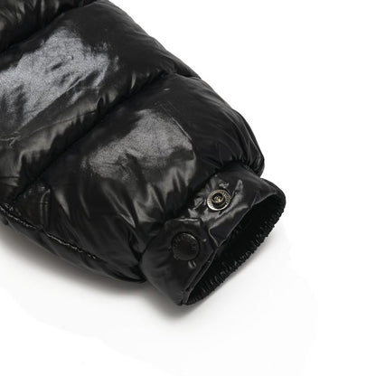 Jacket Puffer Moncler Black with Hood MCL009