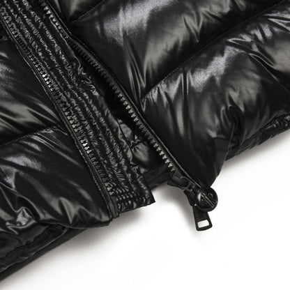 Jacket Puffer Moncler Black with Hood MCL009