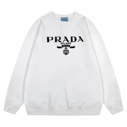 Sweatshirt Prada Milano White Crewneck PD027