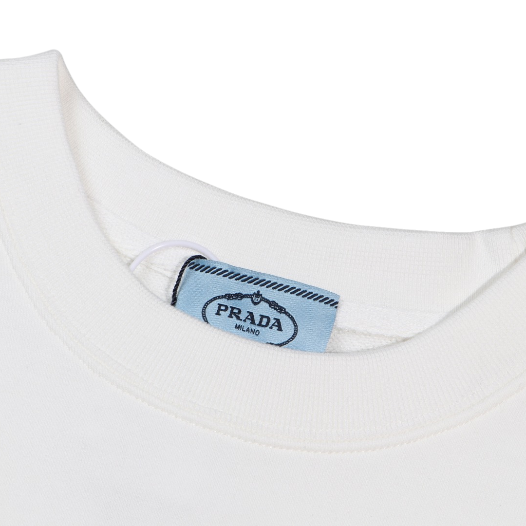Sweatshirt Prada Milano White Crewneck PD027