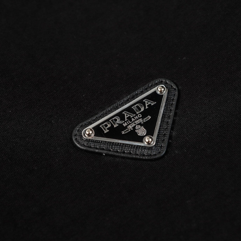 Sweatshirt Prada Black Logo Crewneck PD045