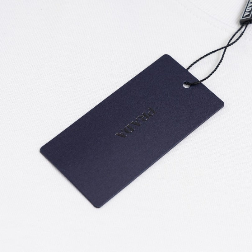 T-shirt Prada Logo Patch White PD016