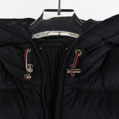 Vest Puffer Moncler Hooded Black Logo MCL011