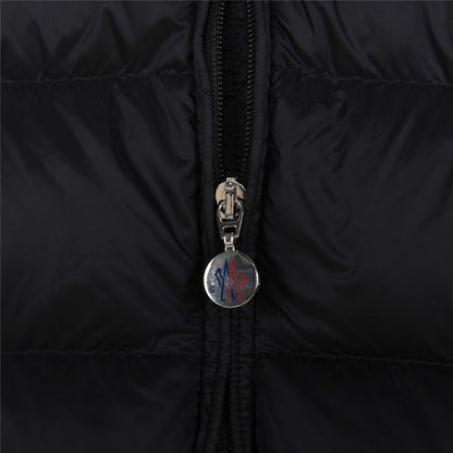 Vest Puffer Moncler Hooded Black Logo MCL011