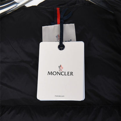 Vest Puffer Moncler Hooded Black Logo MCL011