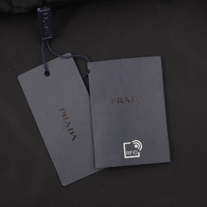 Hooded Prada Wind Breaker Black PD047