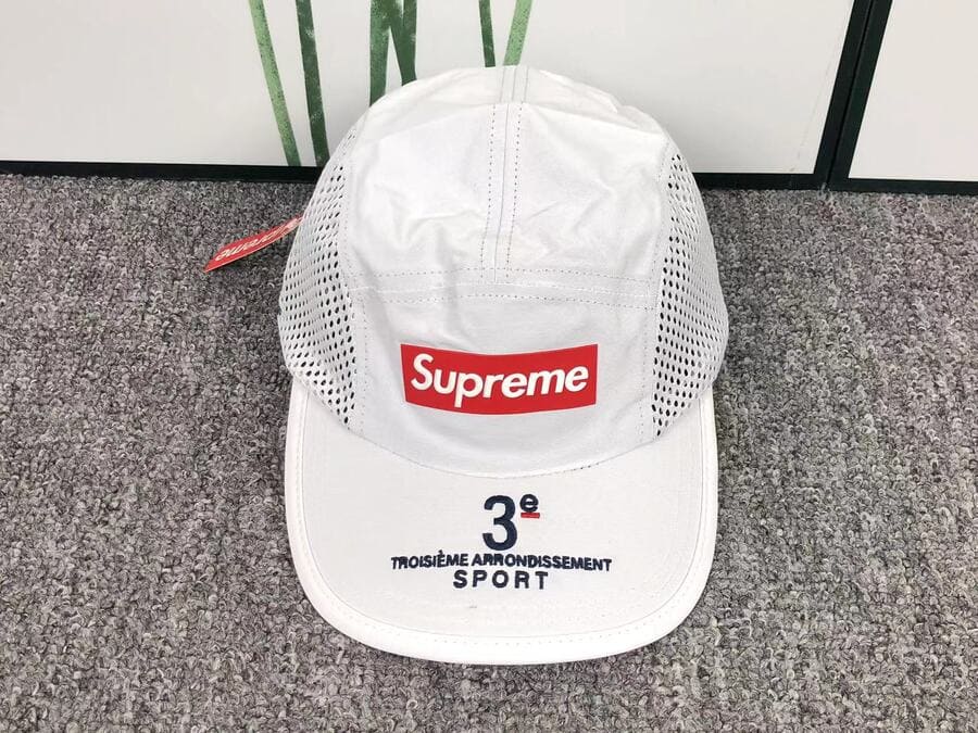 Boné Supreme Mesh Side Panel Camp white - HYPER LIST