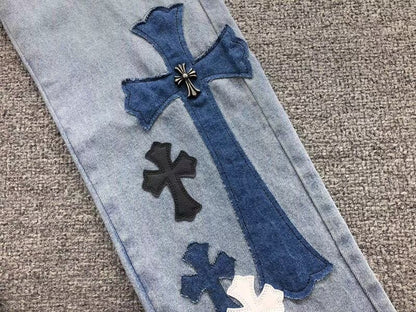 Calça Chrome Hearts Jeans Cross - HYPER LIST