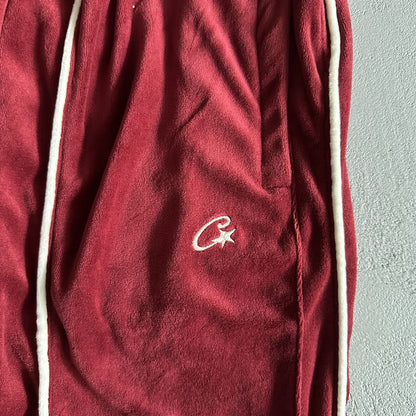 Calça Veludo Corteiz Vermelha - HYPER LIST