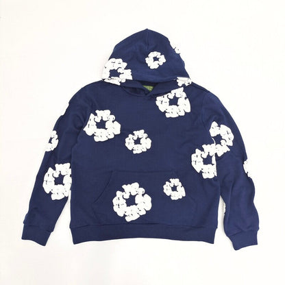 Moletom Denim déchire la couronne de coton bleu marine