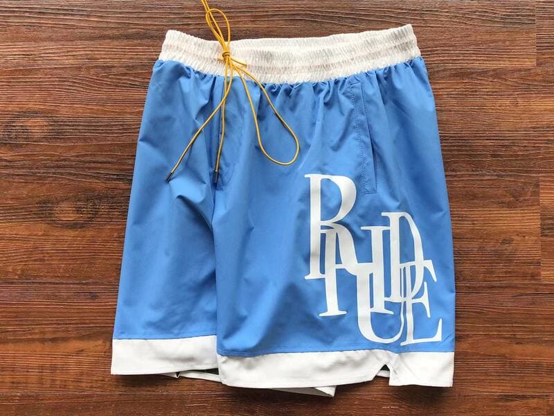 Rhude Side Logo Shorts Blue - HYPER LIST