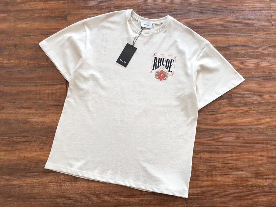 Camiseta Rhude Card 'Vintage White' - HYPER LIST