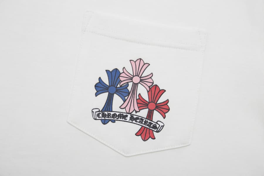 Camiseta Chrome Hearts Cross Colour Branca - HYPER LIST