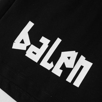 Shorts Balenciaga Balen Ciaga Print Black BL038