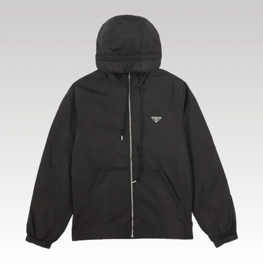 Hooded Prada Wind Breaker Black PD047