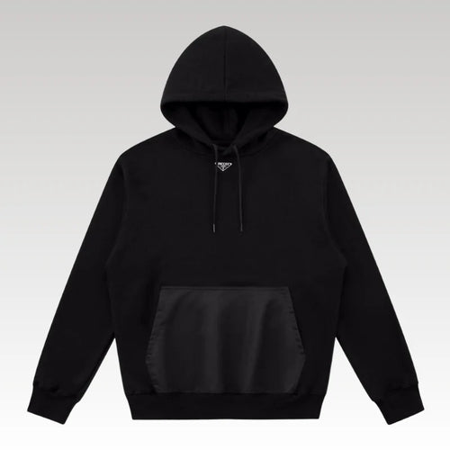 Hoodie Prada Milano Logo Black PD009