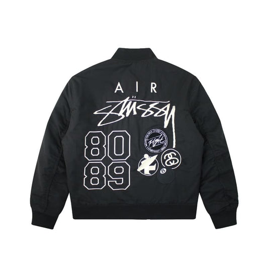 Jaqueta Bomber Nike x Stussy Dupla Face Preta - HYPER LIST