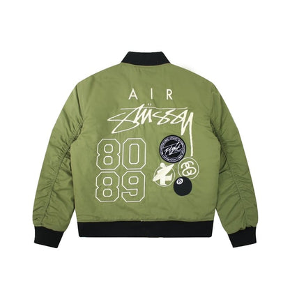 Jaqueta Bomber Nike x Stussy Dupla Face Verde - HYPER LIST