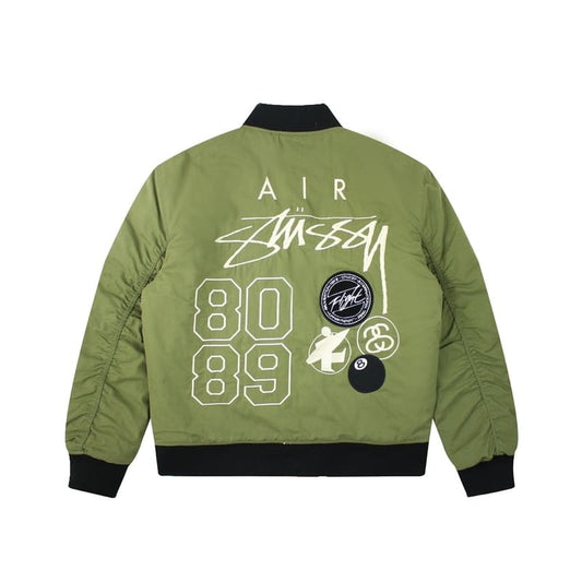 Jaqueta Bomber Nike x Stussy Dupla Face Verde - HYPER LIST
