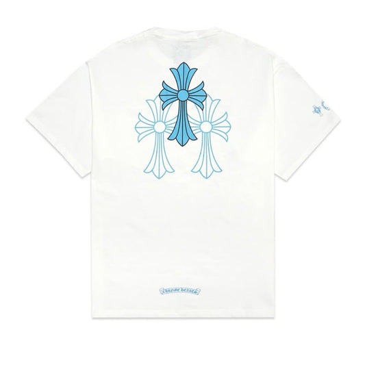 Camiseta Chrome Hearts Triple Cross Logo Branca - HYPER LIST