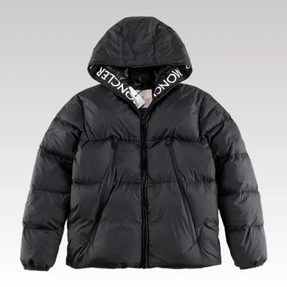 Jacket Puffer Moncler Hooded Black MCL017