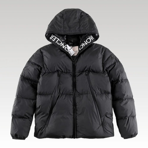 Jacket Puffer Moncler Hooded Black MCL017