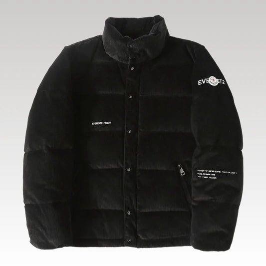 Jacket Puffer Moncler with Logo Trim Hood MCL019