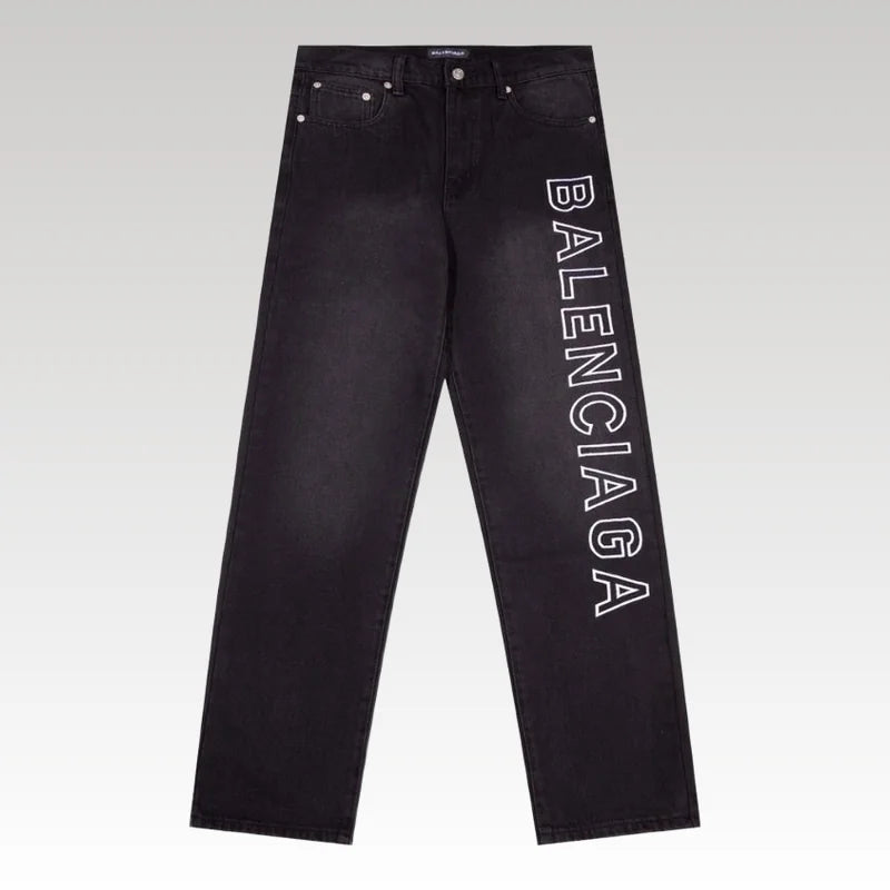 Jeans Balenciaga BB Logo Blue BL047
