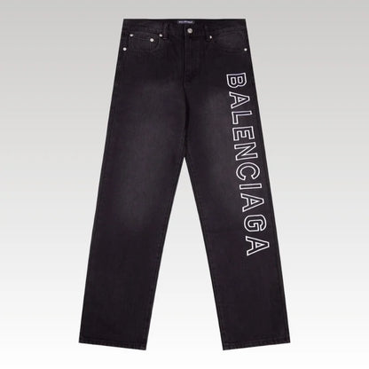 Jeans Balenciaga BB Logo Blue BL047