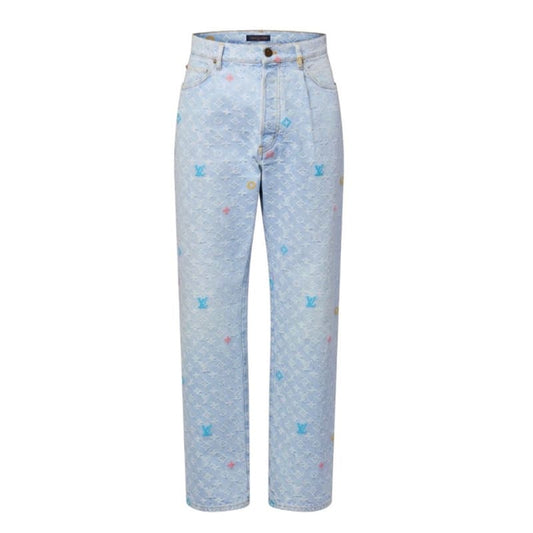 Calça Louis Vuitton by Tyler, the Creator Monogram Denim - HYPER LIST