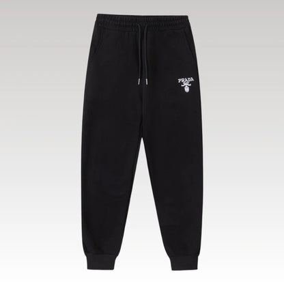 Pants Joggers Prada Black Milano Logo PD052