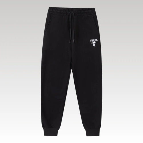 Pants Joggers Prada Black Milano Logo PD052