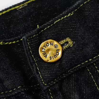 Calça Louis Vuitton x Nigo Monogram Patchwork Denim - HYPER LIST