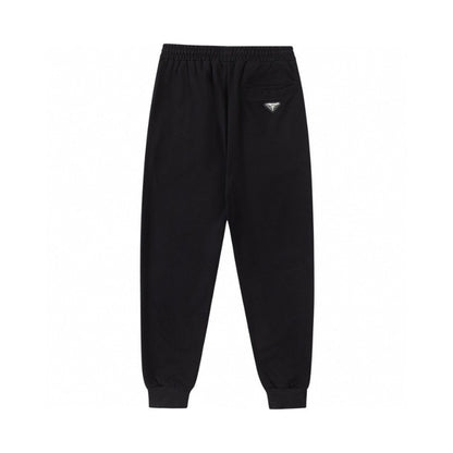 Pants Joggers Prada Black Milano Logo PD052