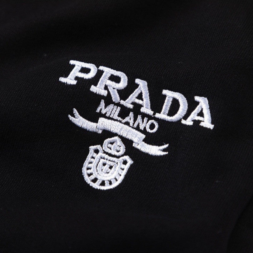 Pants Joggers Prada Black Milano Logo PD052