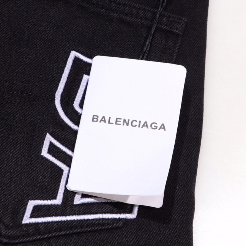 Jeans Balenciaga BB Logo Blue BL047
