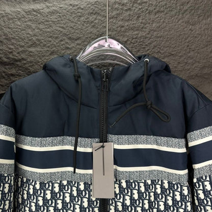 Jacket Christian Dior Monogram Hooded Puffer DO066
