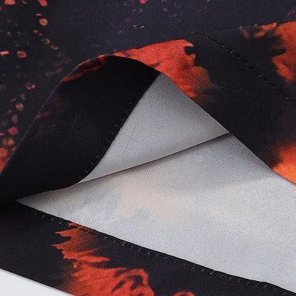 Shirt Prada Orange Black Graphic Print PD031