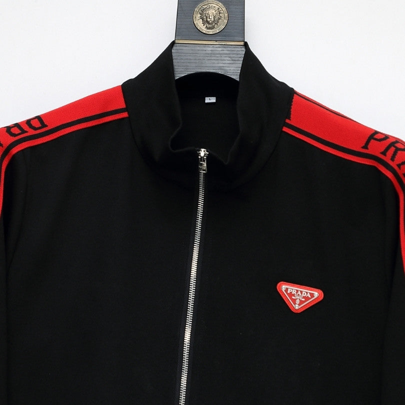 Tracksuit Prada White and Black Red Stripe PD050