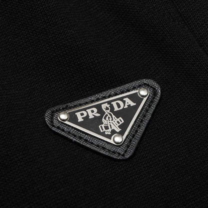 Shorts Prada Logo Patch Black PD012