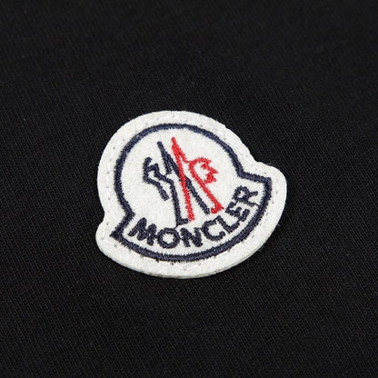 T-shirt Moncler Black Embroidered Logo Tee MCL005