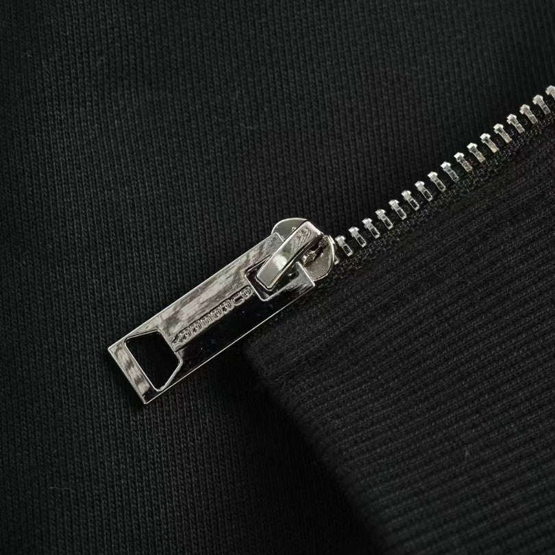 Hoodie Plaid-Detail Black Burberry BY003