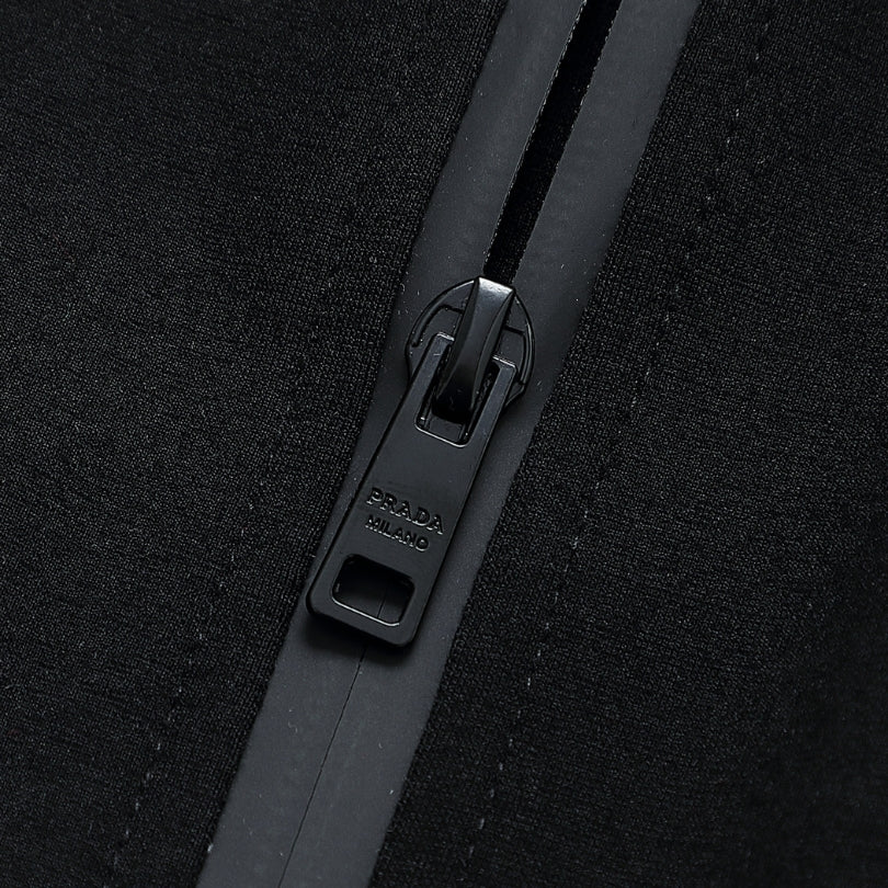 Tracksuit Prada Black Full-Zip Casual Set PD001