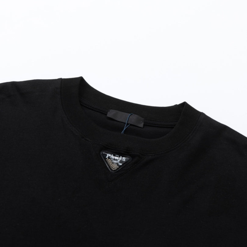 T-shirt Prada Milano Rope Logo Black PD007