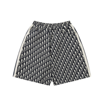 Shorts Dior Monogram Navy Side Stripes DO060