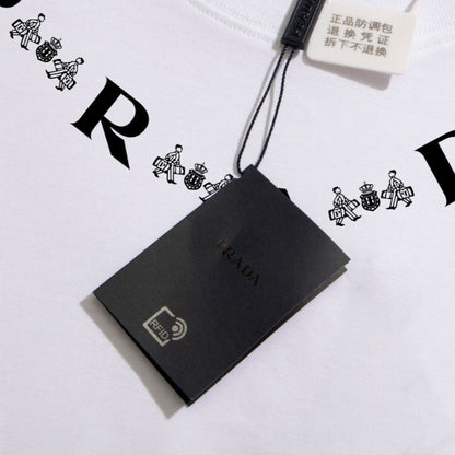 T-shirt Prada Bicycle Print White PD019