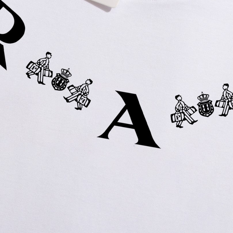 T-shirt Prada Bicycle Print White PD019